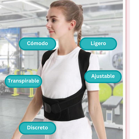 Corrector de Postura Unisex QuiroVital + Masajeador de Cervical (GRATIS)