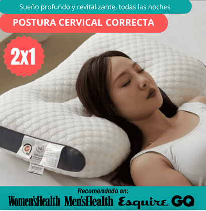 Almohada Ortopédica con Alineación Cervical - OFERTA 2x1