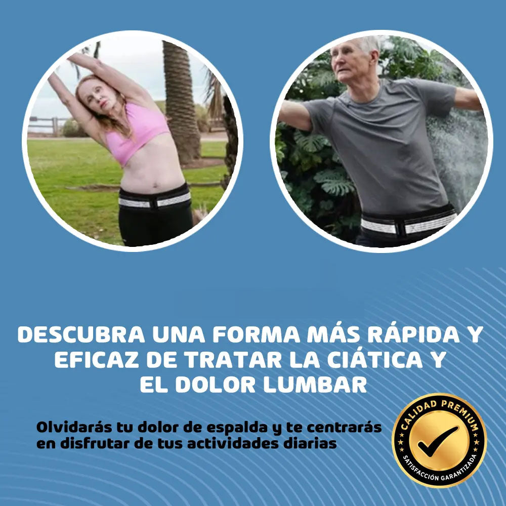 Faja Lumbar Terapia Magnética + Masajeador Lumbar Gratis
