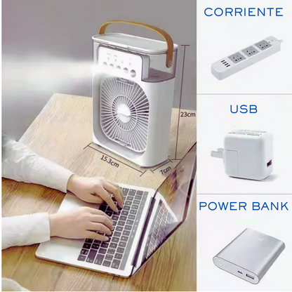 Ventilador, Humidificador y Aire Acondicionado 3 en 1