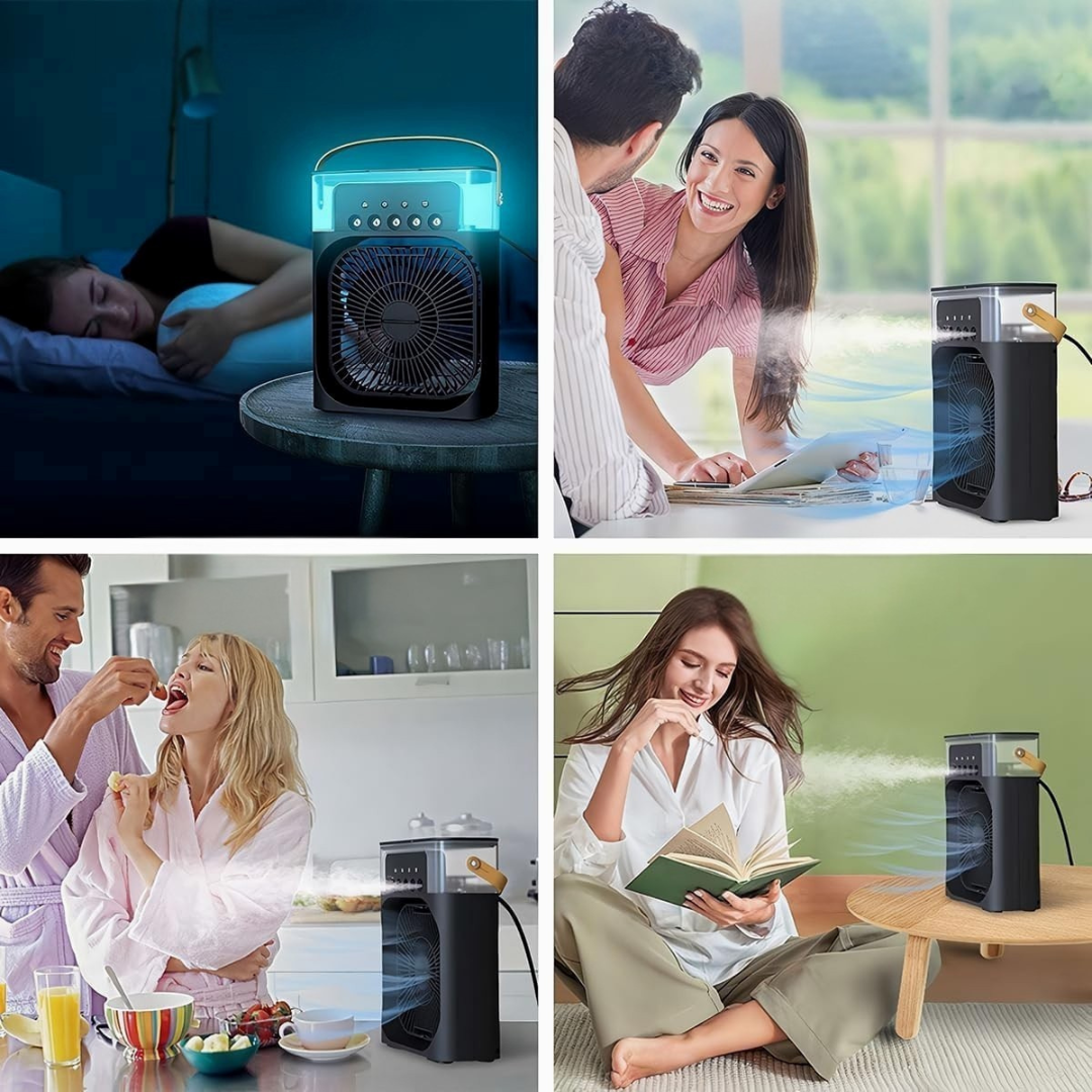 Ventilador, Humidificador y Aire Acondicionado 3 en 1
