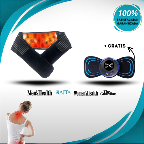 Faja Lumbar Terapia Magnética + Masajeador Lumbar Gratis